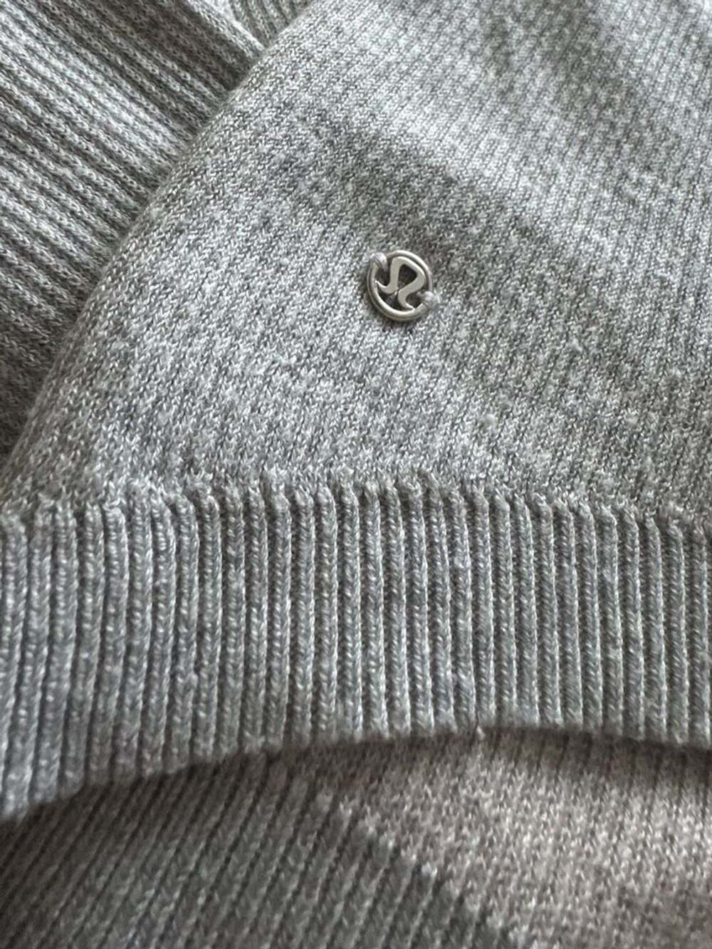 Lululemon Women’s Gray Heathered Open Front Cardigan Wrap Soft Knit Pockets Size
